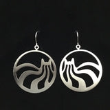 Laid Back Cat Earrings