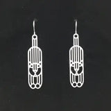 Hang in There Cat Earrings