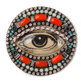 Bejeweled Color Pop Eye Pin