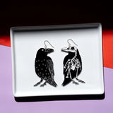 Raven Skeleton Earrings