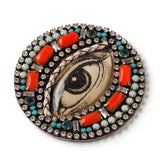 Bejeweled Color Pop Eye Pin