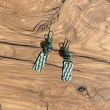 Beaded Grid Earrings