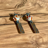 Beaded Grid Earrings