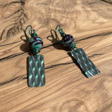 Beaded Grid Earrings