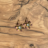 Dichroic Flower Earrings