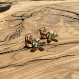 Dichroic Flower Earrings