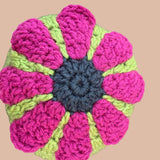Mini Crochet Flower Pillow