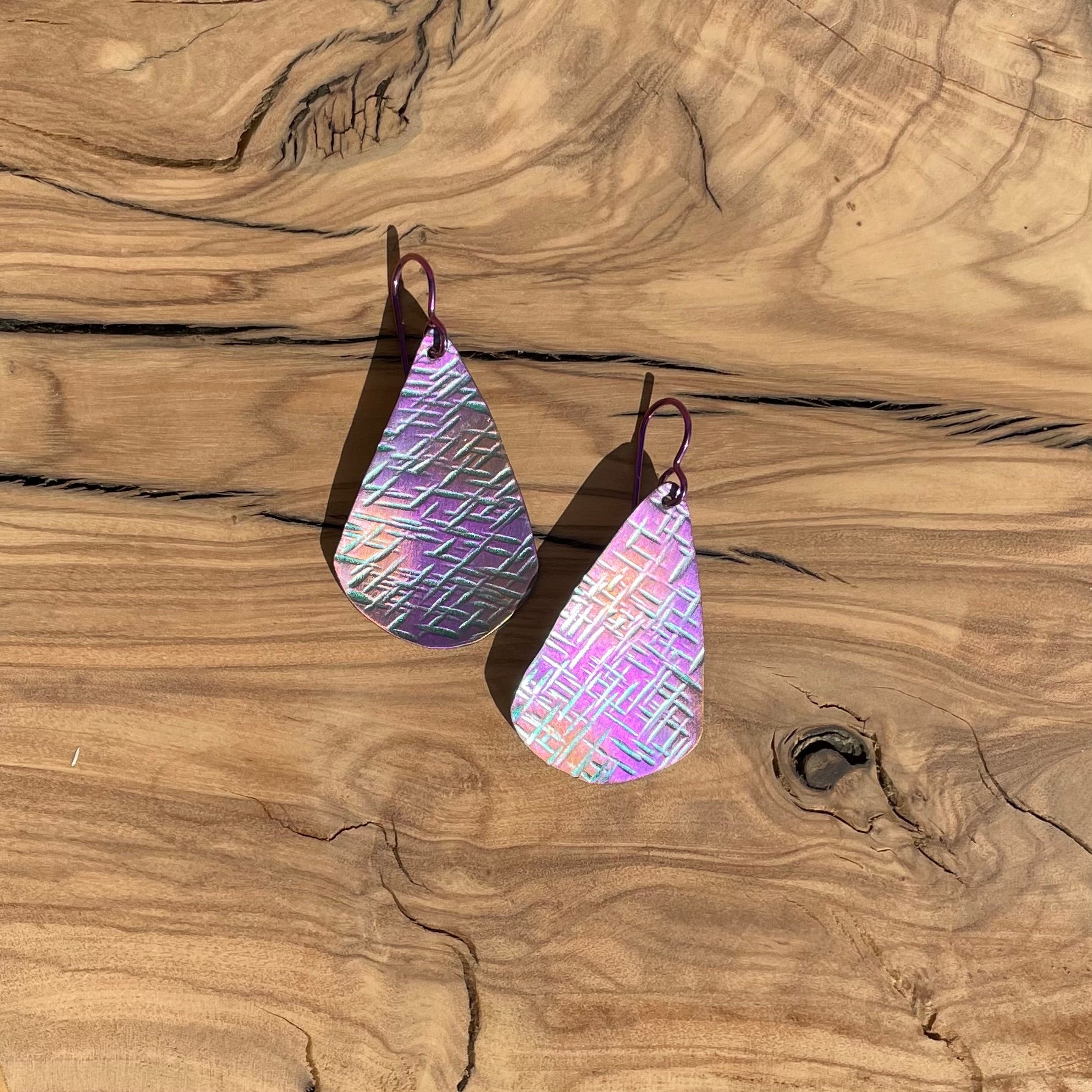 Iridescent Teardrop Earrings