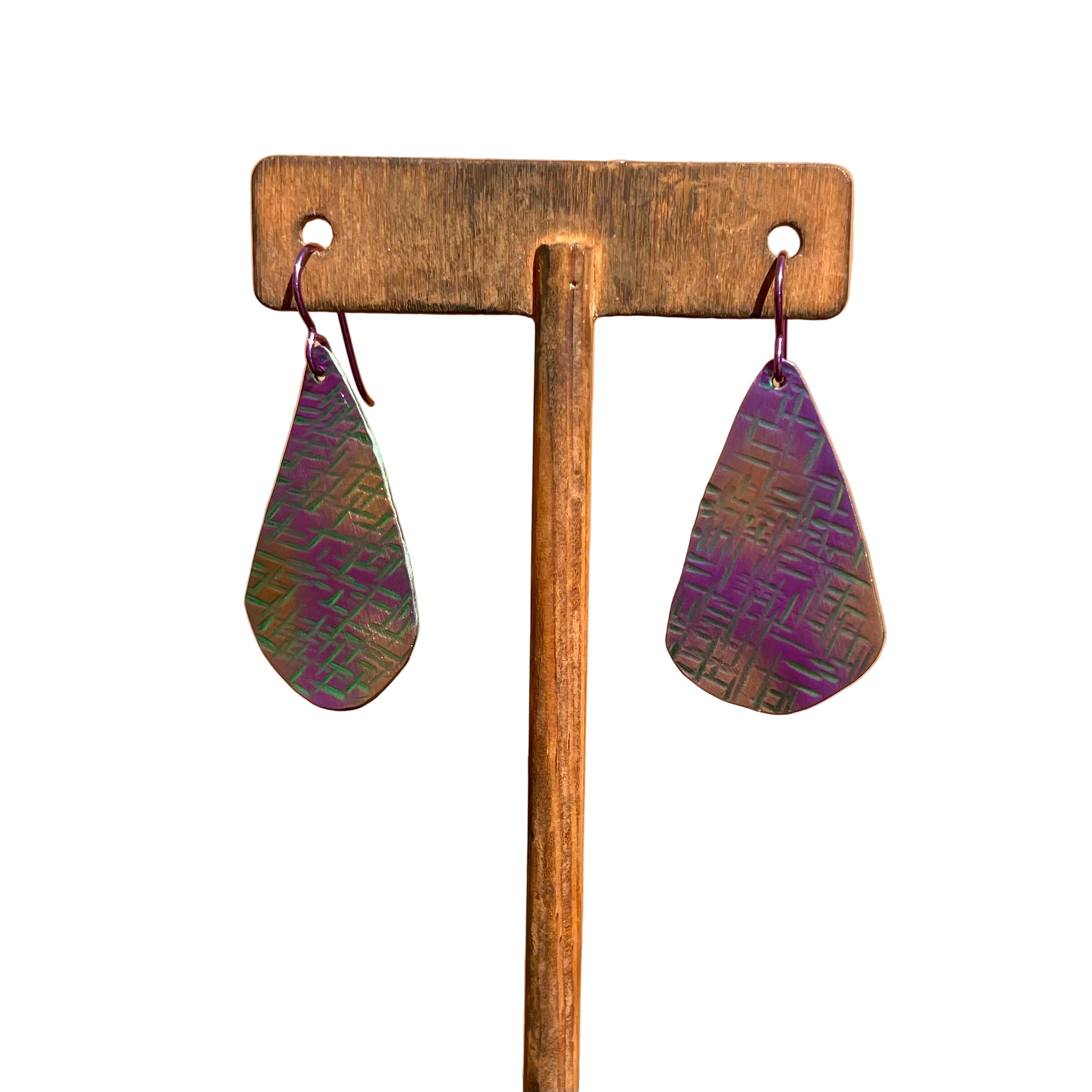 Iridescent Teardrop Earrings