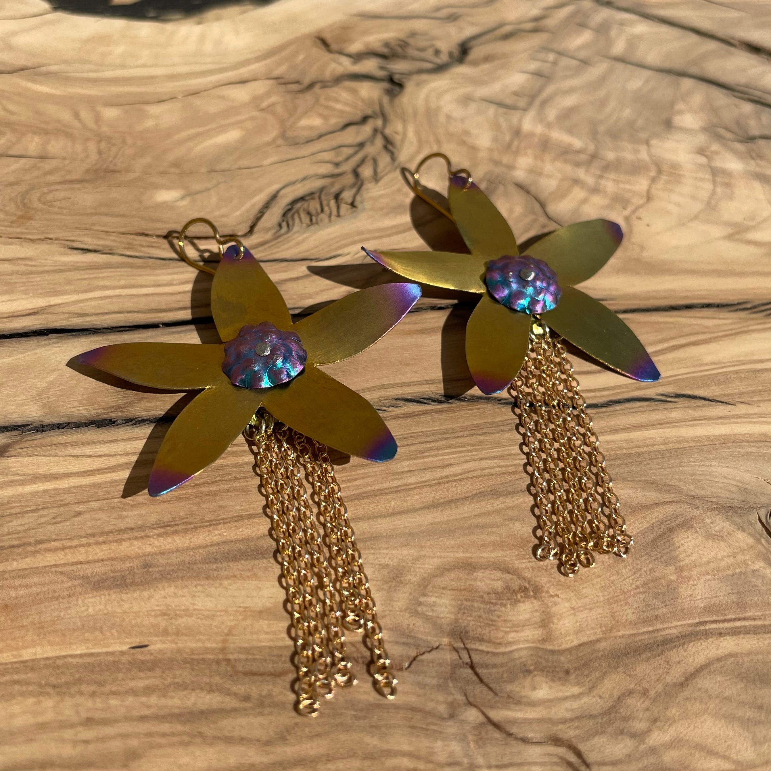 Large Starflower Earrings
