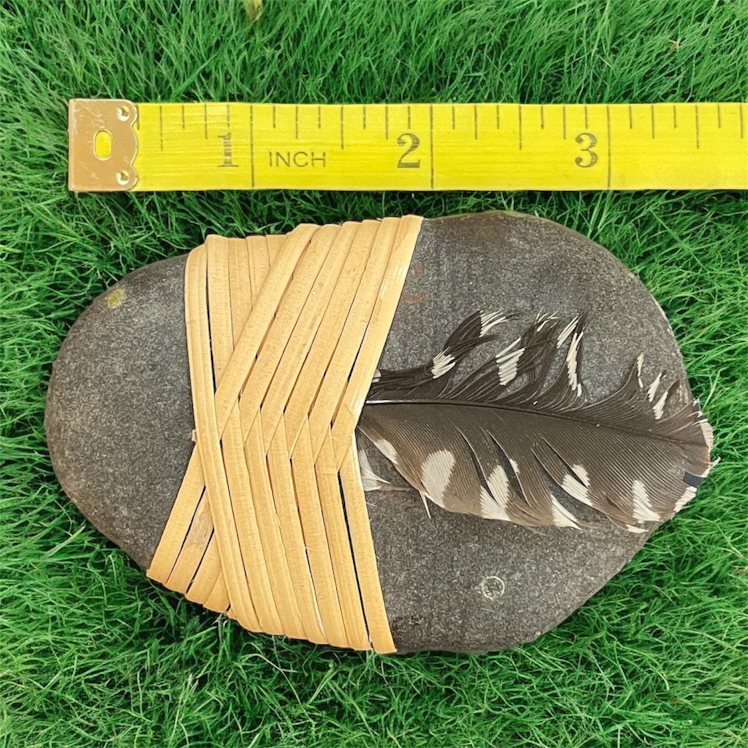 Rattan Wrapped Rocks