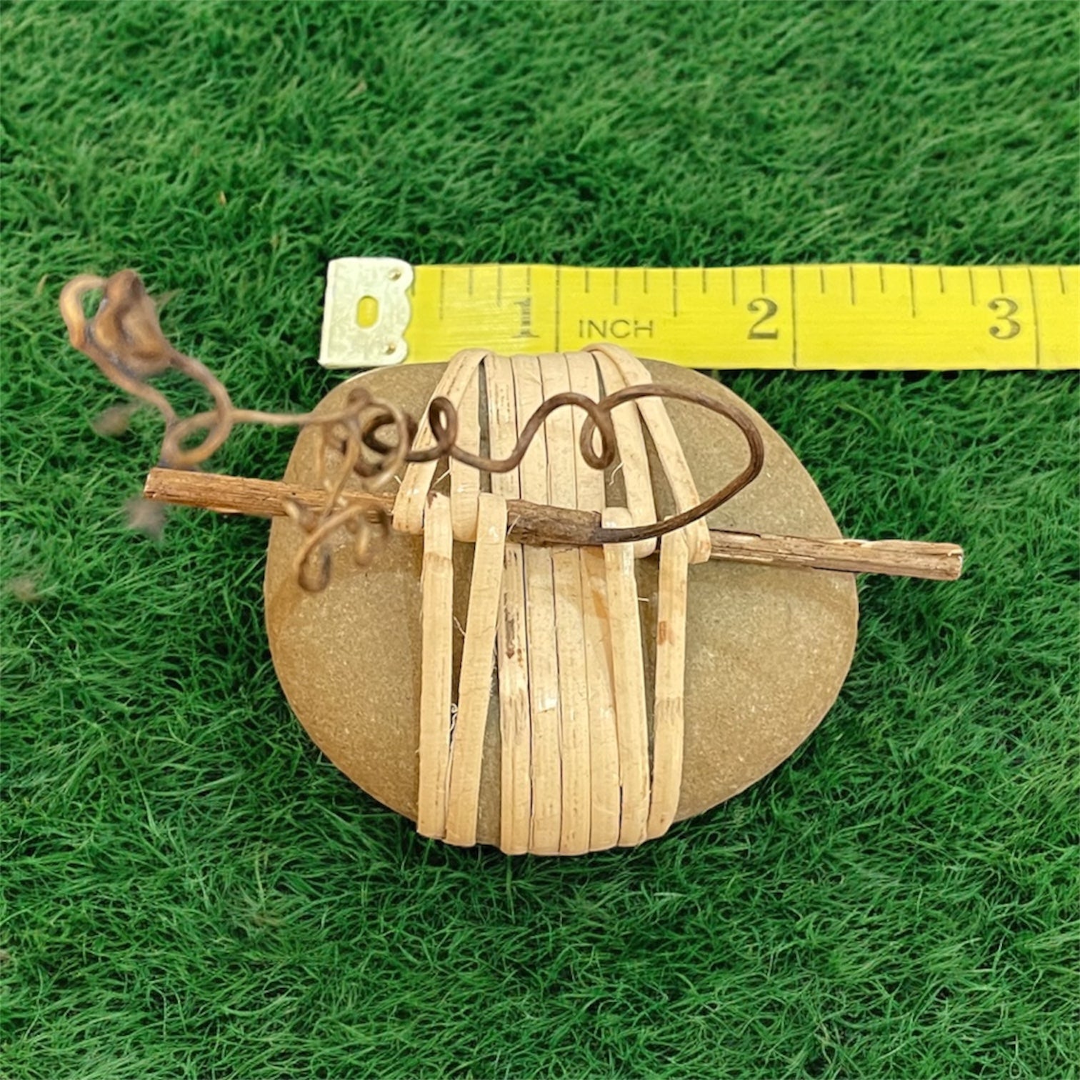 Rattan Wrapped Rocks