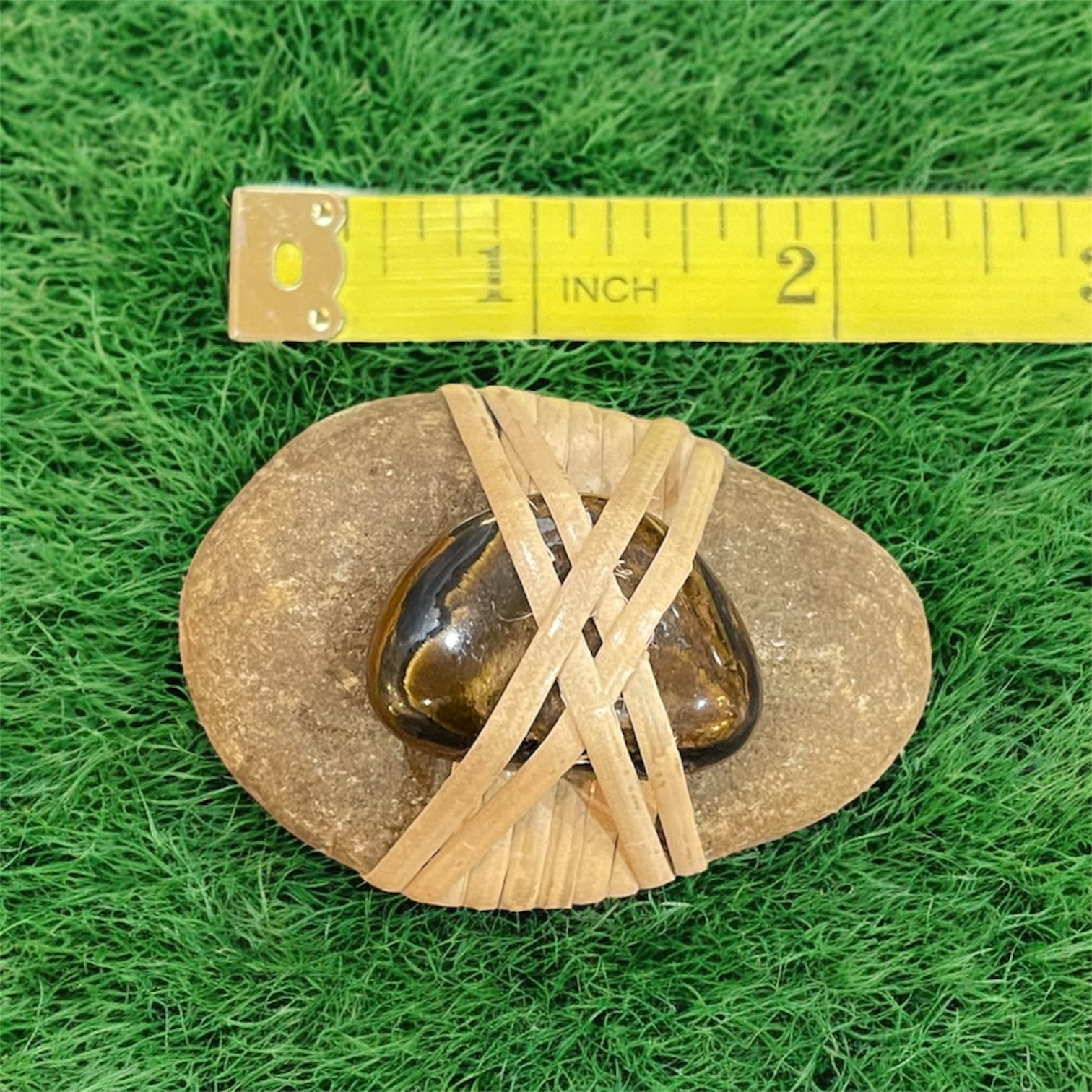 Rattan Wrapped Rocks