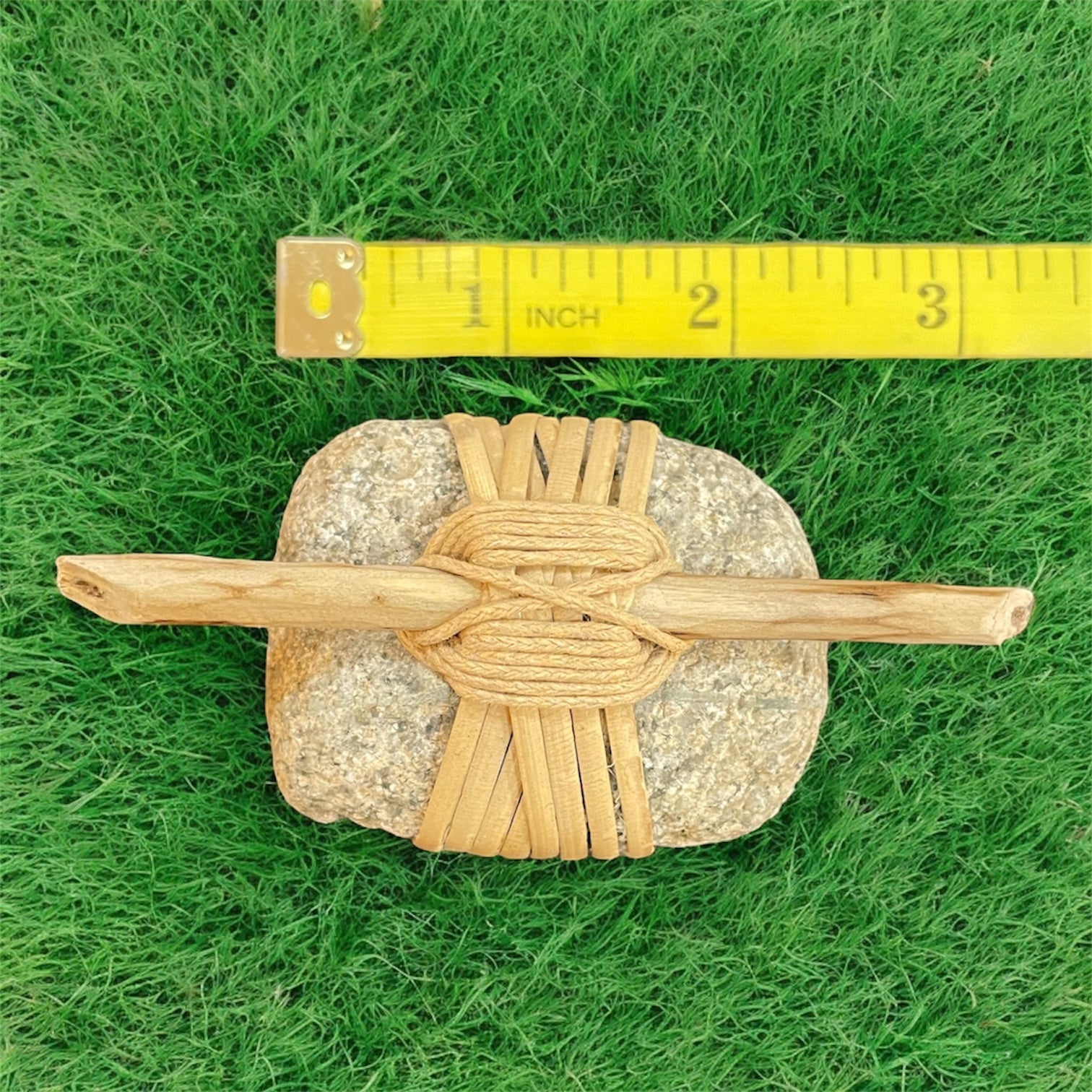 Rattan Wrapped Rocks