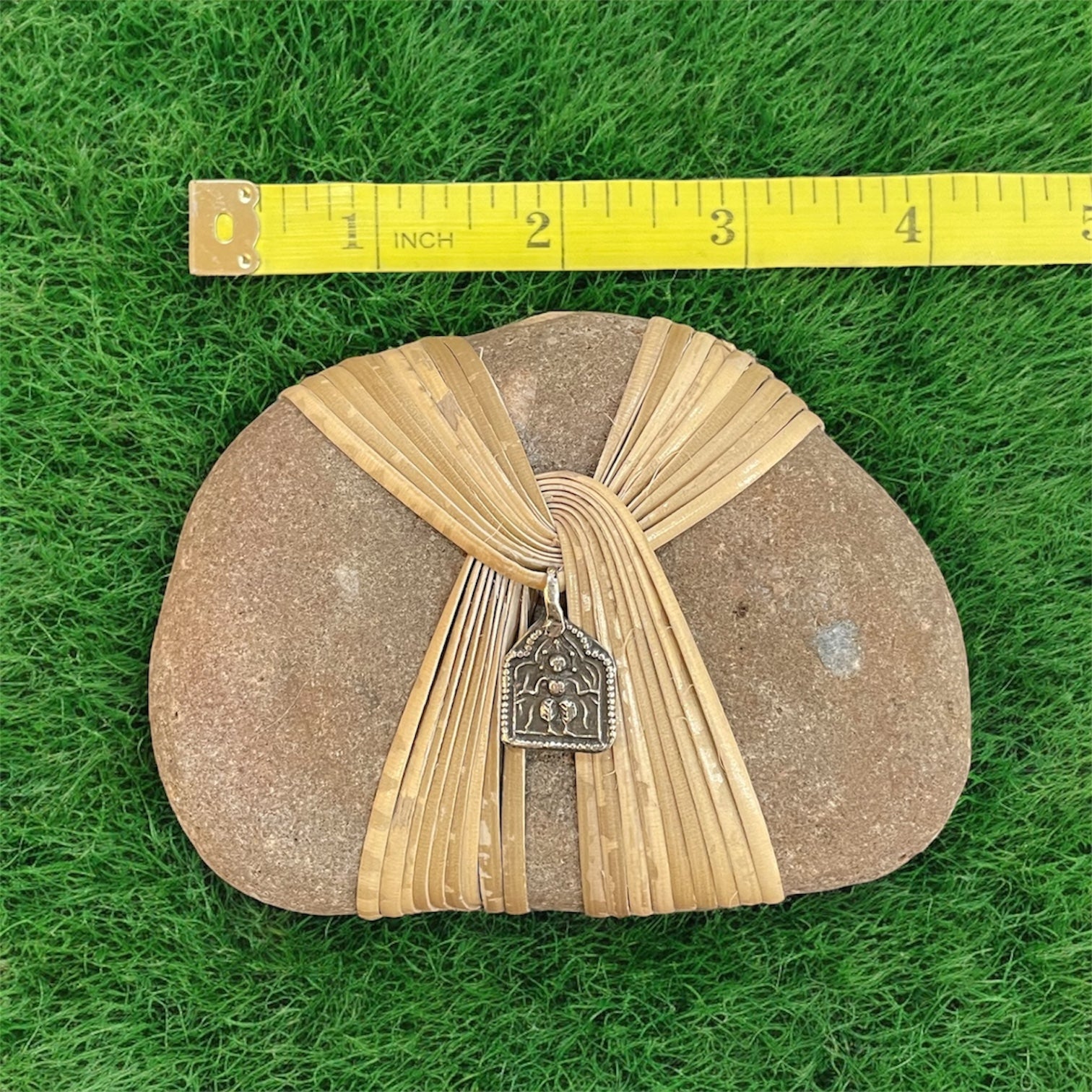 Rattan Wrapped Rocks