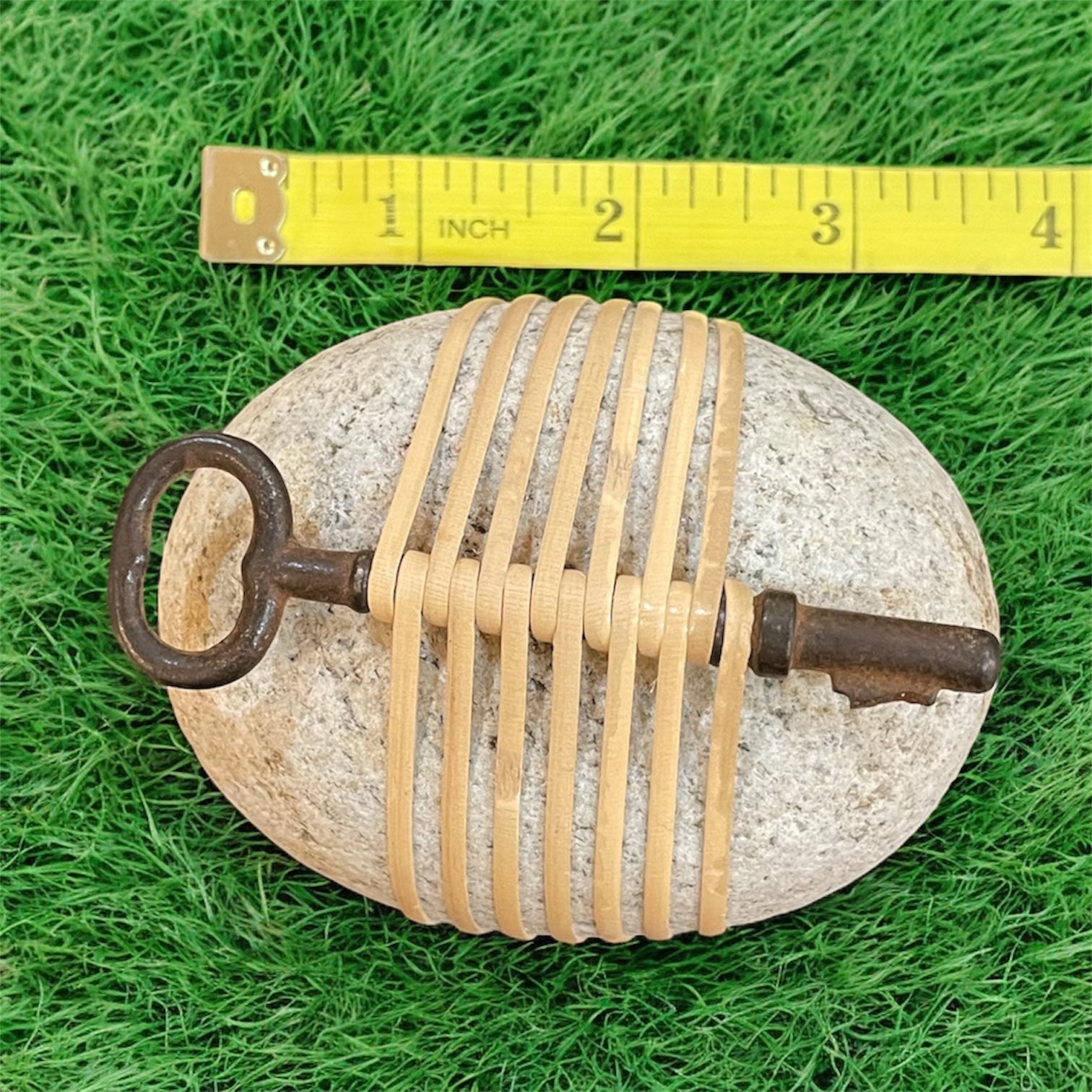 Rattan Wrapped Rocks