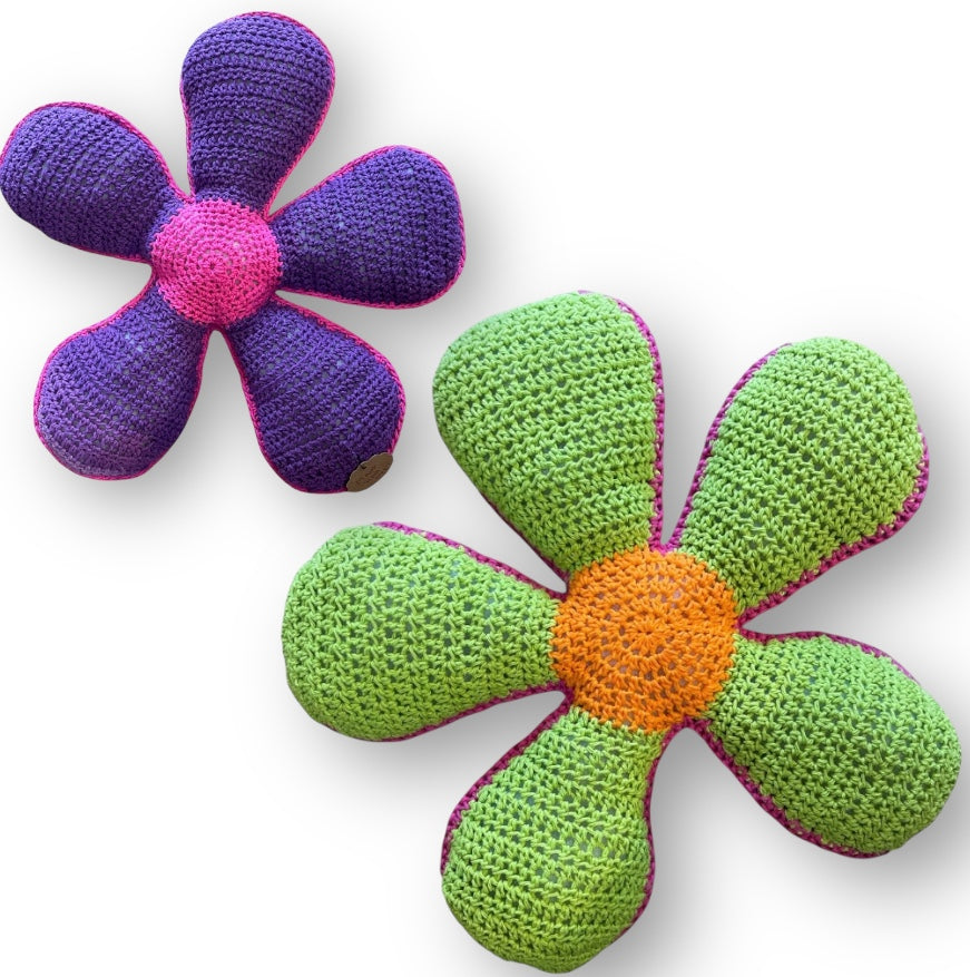 Crochet Flower Pillows