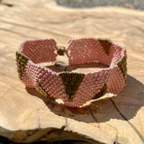 Reptile Bracelet (Pink/Gold)