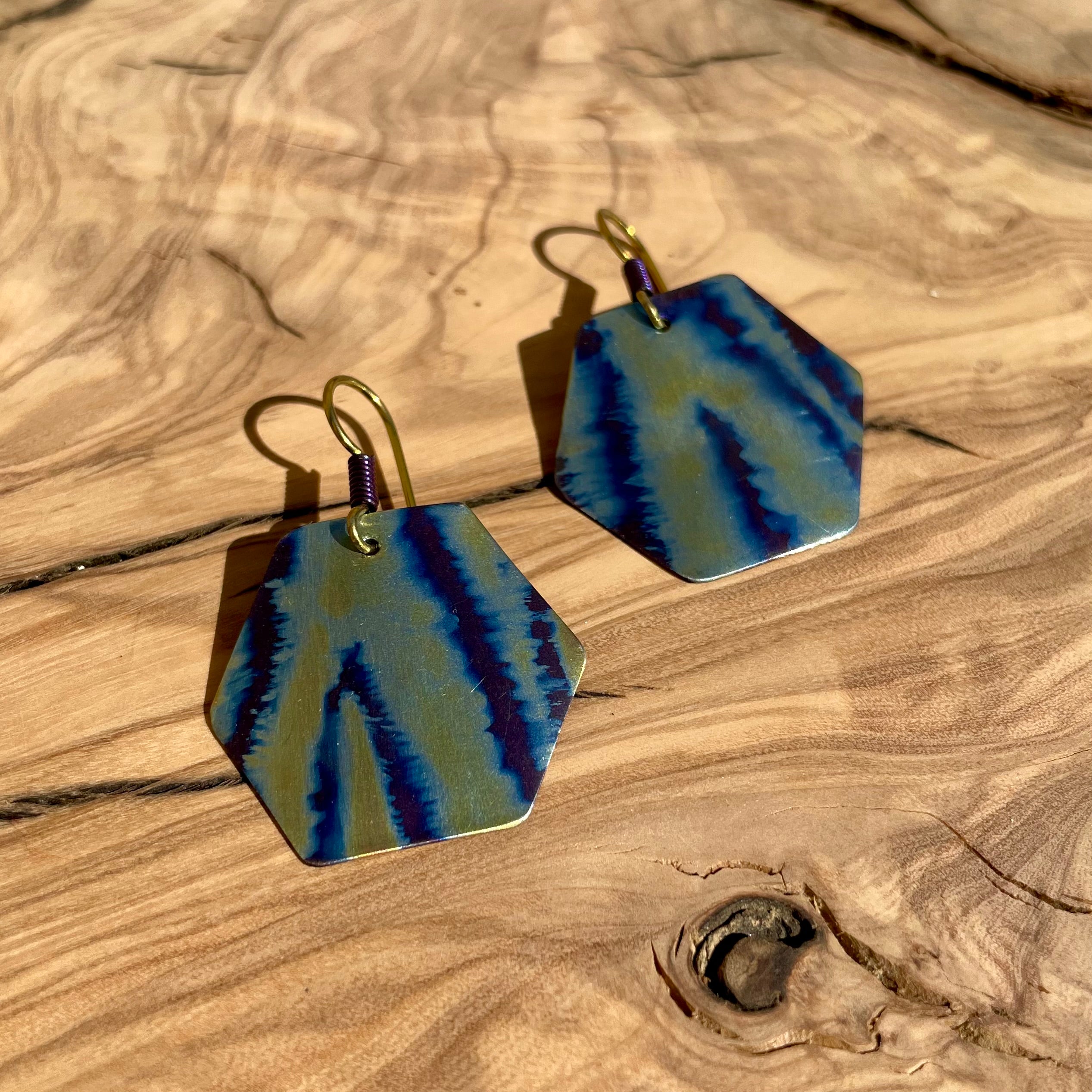 Tiger Shield Earrings