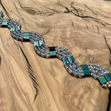 Wave Bracelet (Blue/Iridescent)