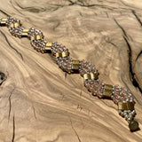 Wave Bracelet (Pink/Gold)