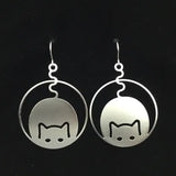 Kitty Cup Cat Earrings