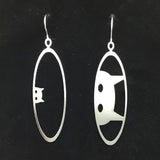 Peek-A-Boo Cat 'n' Kitten Earrings